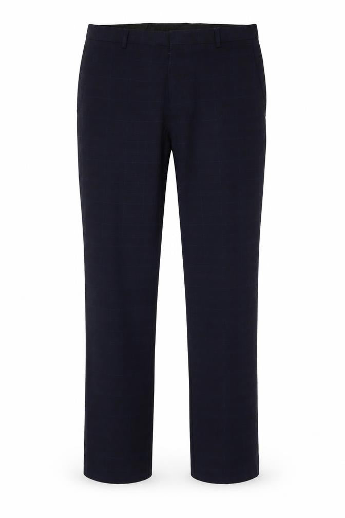 Mens UK Size 30R Burton Menswear London Regular Fit Dress Pants Blue Trousers