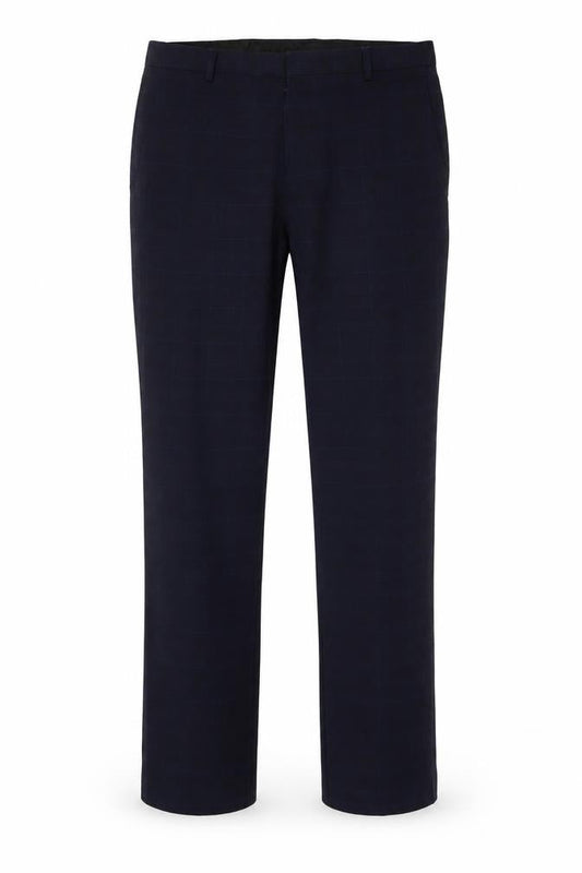 Mens UK Size 30R Burton Menswear London Regular Fit Dress Pants Blue Trousers