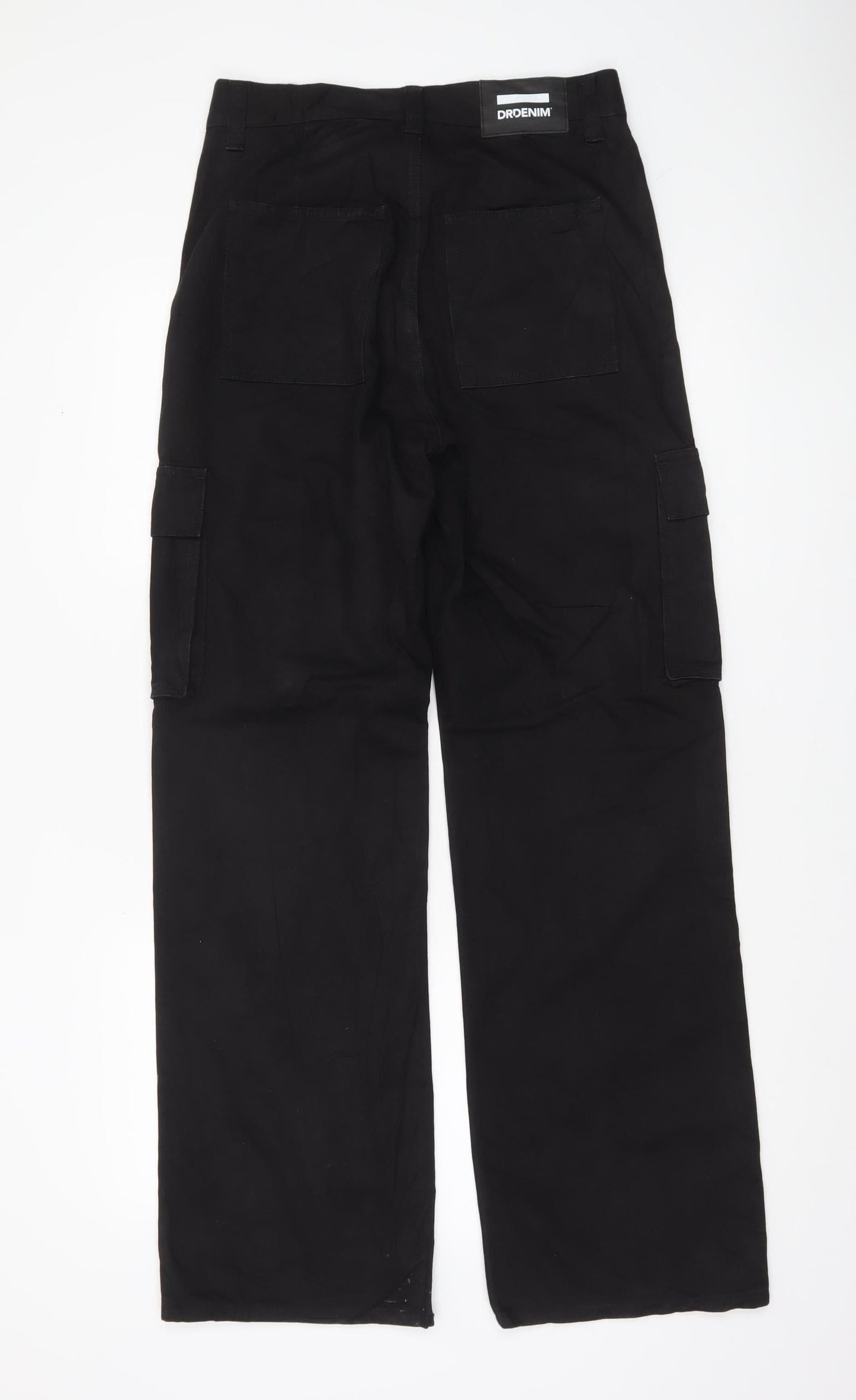 Dr Denim Men’s Black Cargo Trousers 28W 32L Cotton Utility