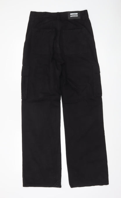 Dr Denim Men’s Black Cargo Trousers 28W 32L Cotton Utility