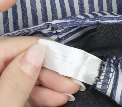 Gap Mens Black Slim Fit Chino Trousers 32x32 Tailored Cotton