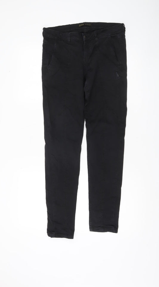 Zara Women Black Skinny Jeans Z1975 Denim Size 8 Slim Fit