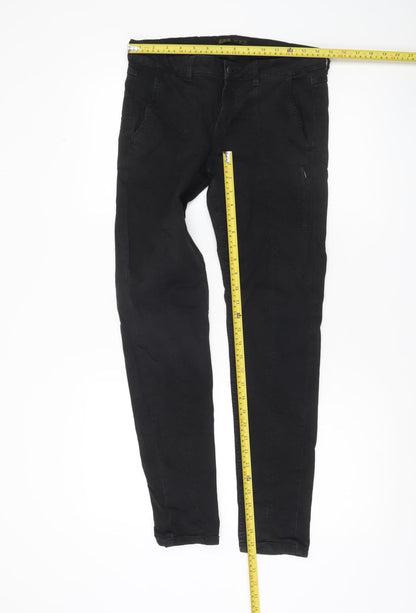 Zara Women Black Skinny Jeans Z1975 Denim Size 8 Slim Fit