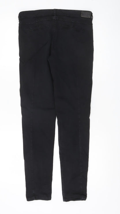 Zara Women Black Skinny Jeans Z1975 Denim Size 8 Slim Fit