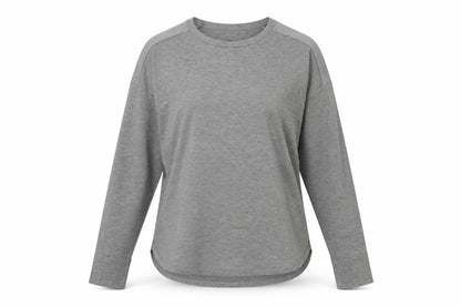 DKNY Women Grey Long Sleeve Basic Jersey T-Shirt Size M