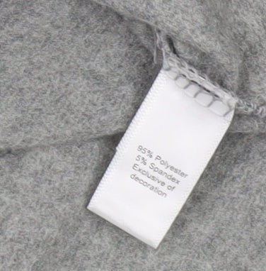 Donna Karan Women Grey Long Sleeve Basic Jersey T-Shirt Size M