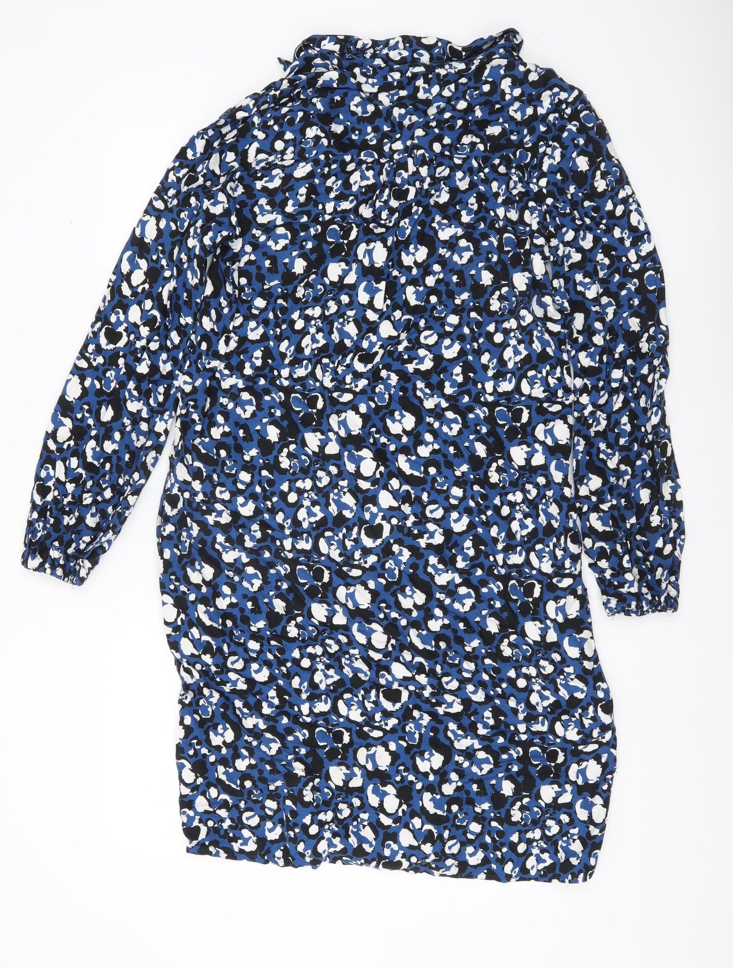 Next Women’s Blue Animal Print Shirt Dress Size 8 Viscose