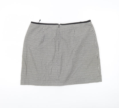 Marks and Spencer Women’s Black Geometric Pencil Skirt Size 14