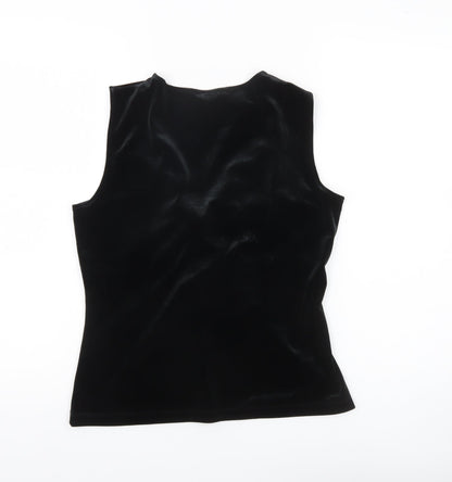 Womens UK Size 14 Marks and Spencer Black Basic Blouse