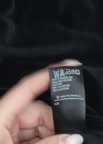 Womens UK Size 14 Marks and Spencer Black Basic Blouse