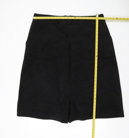 Marks and Spencer Women Black Size 22 Long Pencil Skirt with Pockets