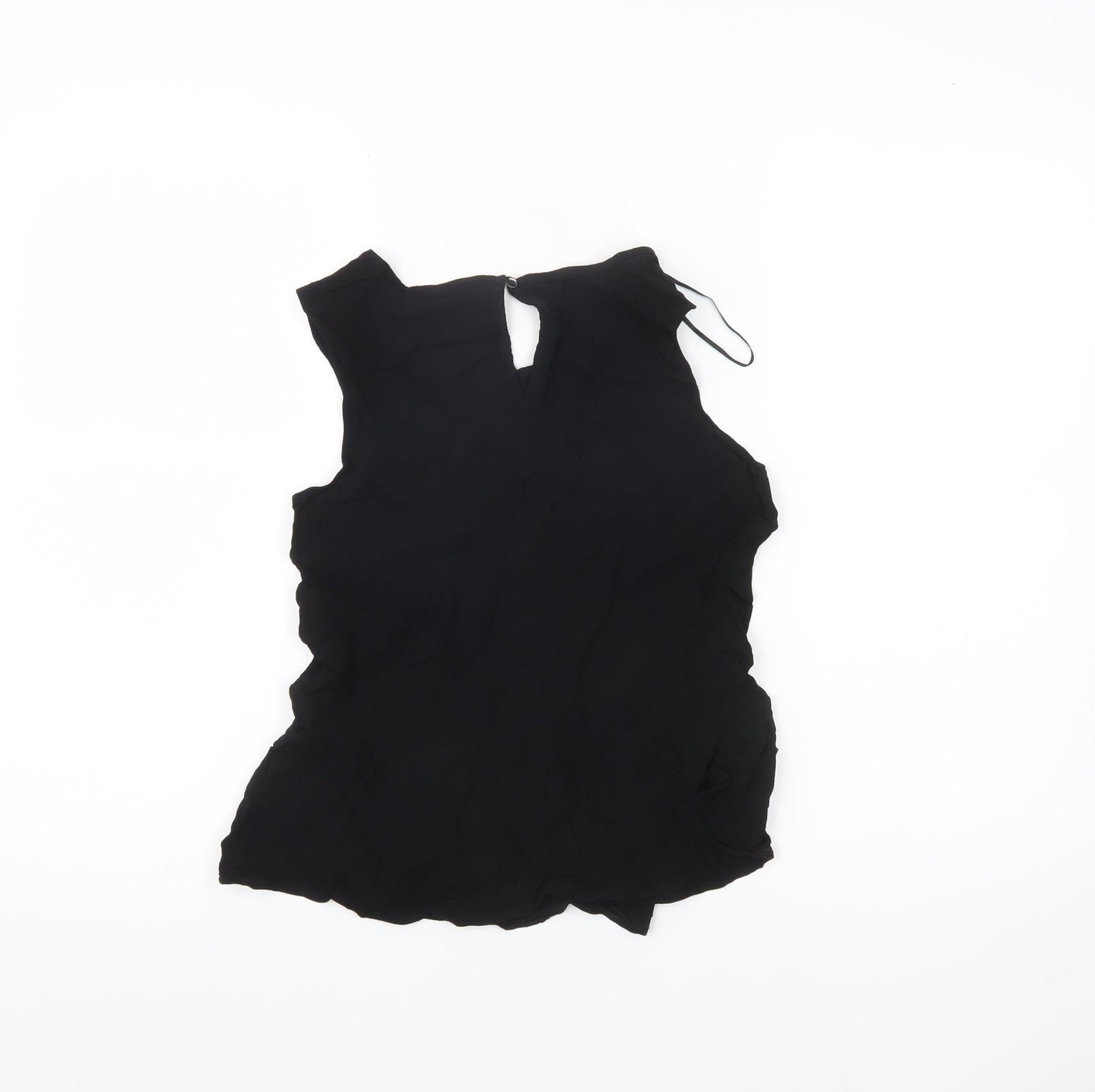 Womens UK Size 10 H&M Black Tunic Blouse