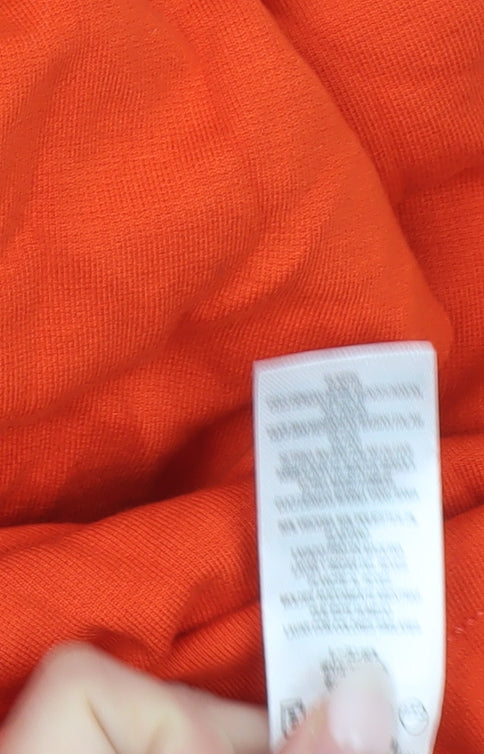 French Connection Women’s Orange Black Sheath Dress UK 6