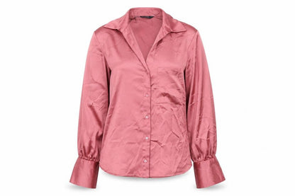 Womens UK Size 8 Zara Pink Basic Blouse