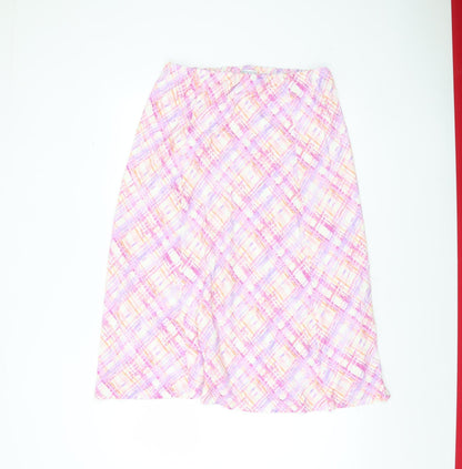 Cotswold Collections Womens Multicoloured Plaid A-Line Skirt M