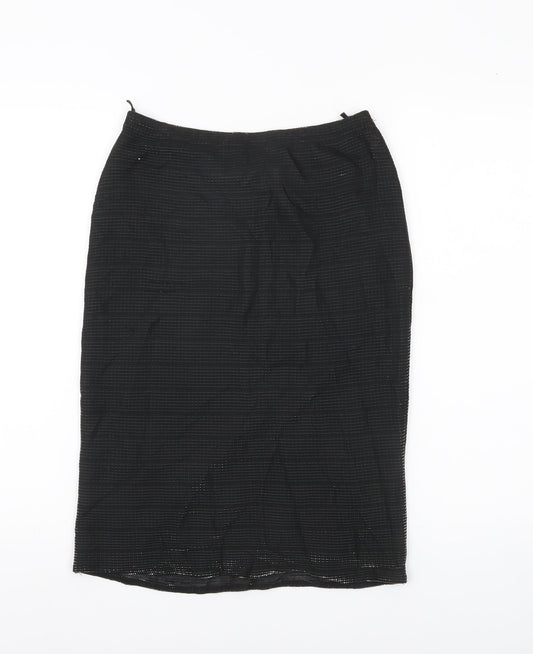 New Look Women’s Black Midi Straight Pencil Skirt Size 10 Party