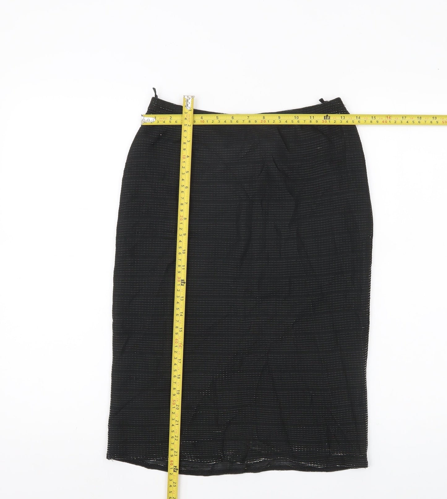 New Look Women’s Black Midi Straight Pencil Skirt Size 10 Party