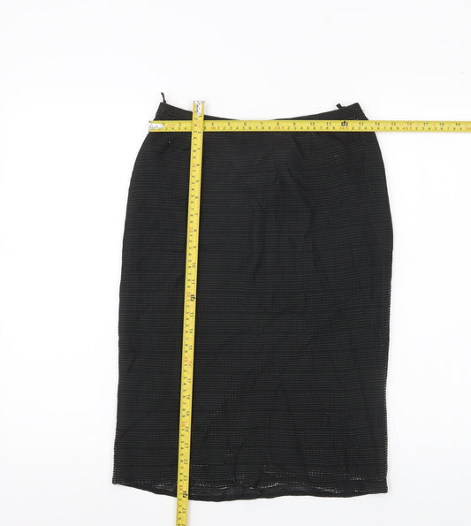 New Look Women’s Black Midi Straight Pencil Skirt Size 10 Party