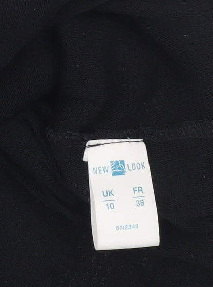 New Look Women’s Black Midi Straight Pencil Skirt Size 10 Party