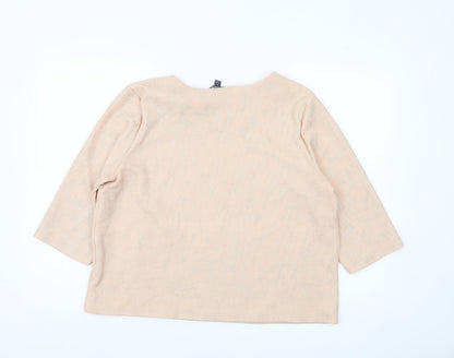 Womens UK Size 18 Kiabi Beige Basic Blouse