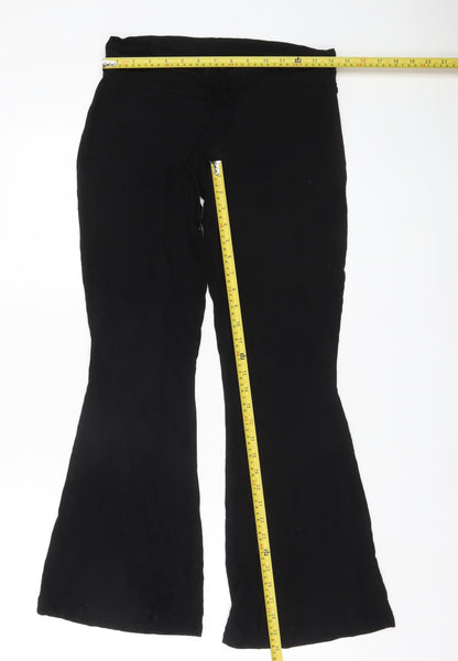 Womens UK Size 10 ASOS Regular Fit CasualTravel Black Trousers