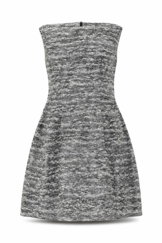 Zara Woman Women’s Grey XS A-Line Sleeveless Tweed Dress