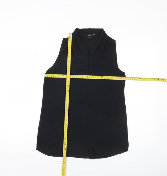 Womens UK Size 6 NEXT Black Basic Blouse
