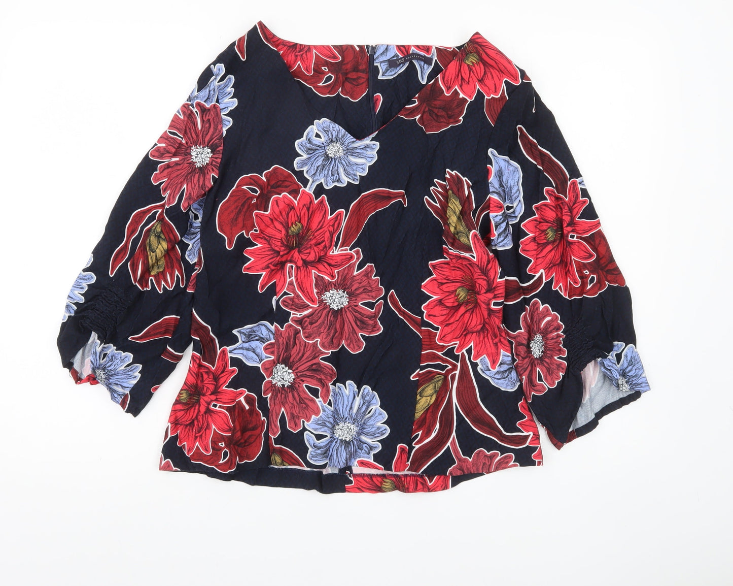 Womens UK Size 12 Marks and Spencer Multicoloured Tunic Blouse