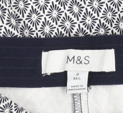 Womens UK Size 8 Marks and Spencer Slim Fit Chino Multicoloured Trousers