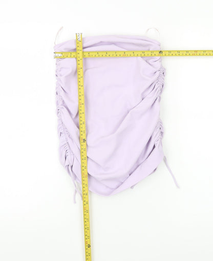 Zara Women Purple Strapless Camisole Tank Top Size S Polyester