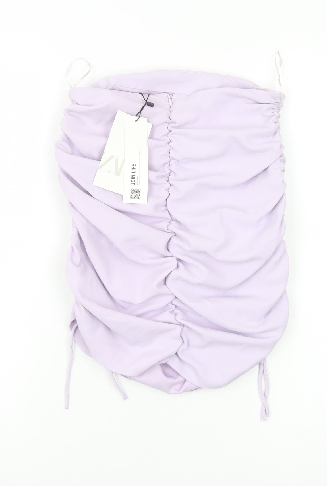 Zara Women Purple Strapless Camisole Tank Top Size S Polyester