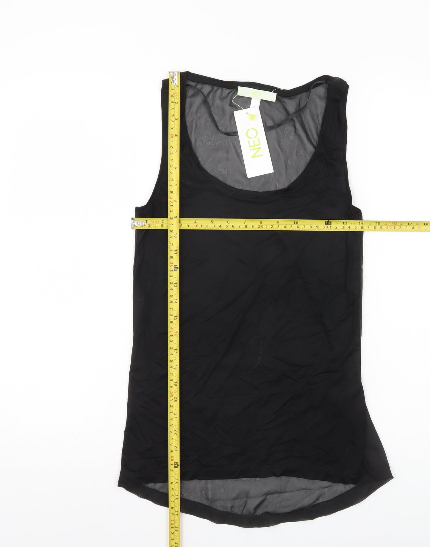 Womens UK Size 2XS adidas Black Basic Tank
