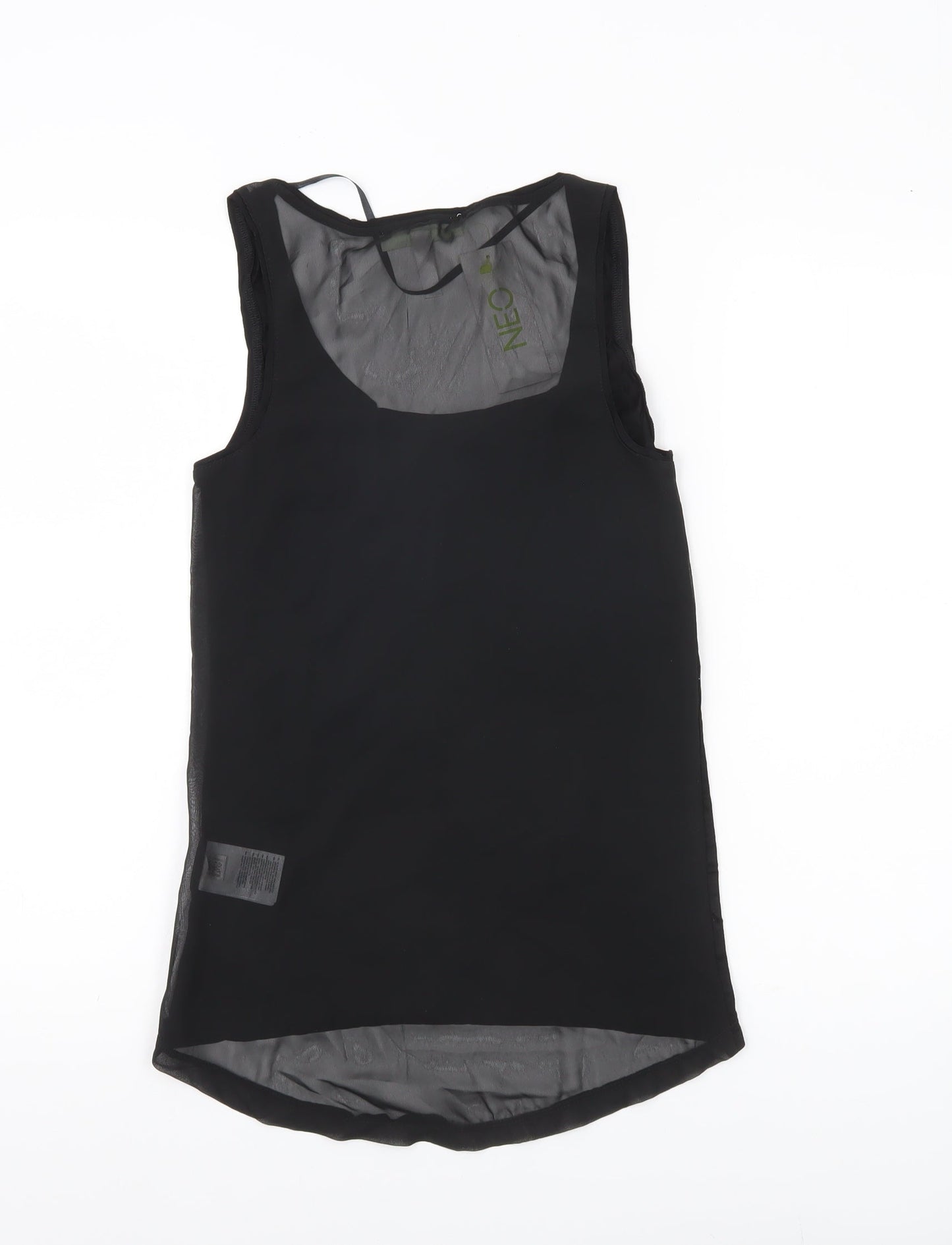 Womens UK Size 2XS adidas Black Basic Tank