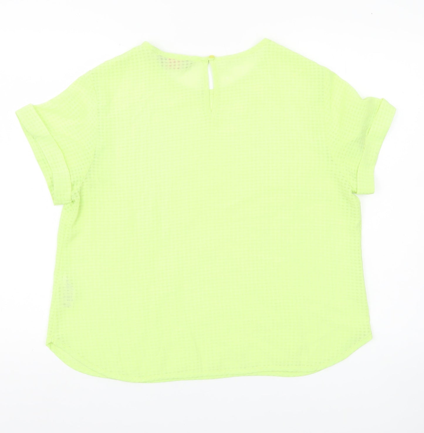 Womens UK Size 16 Dorothy Perkins Yellow Basic T-Shirt