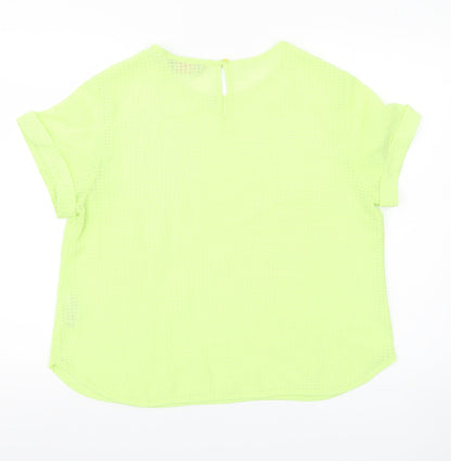 Womens UK Size 16 Dorothy Perkins Yellow Basic T-Shirt