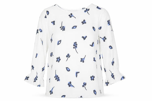 Womens UK Size 12 French Connection White Tunic Blouse