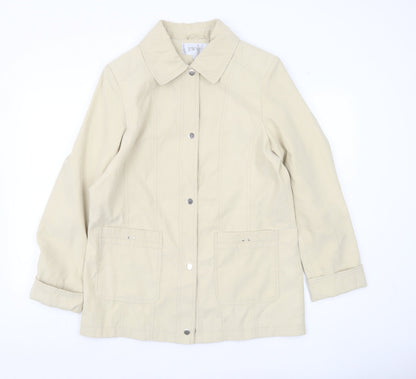 Womens UK Size 12 EWM Beige Basic Jacket