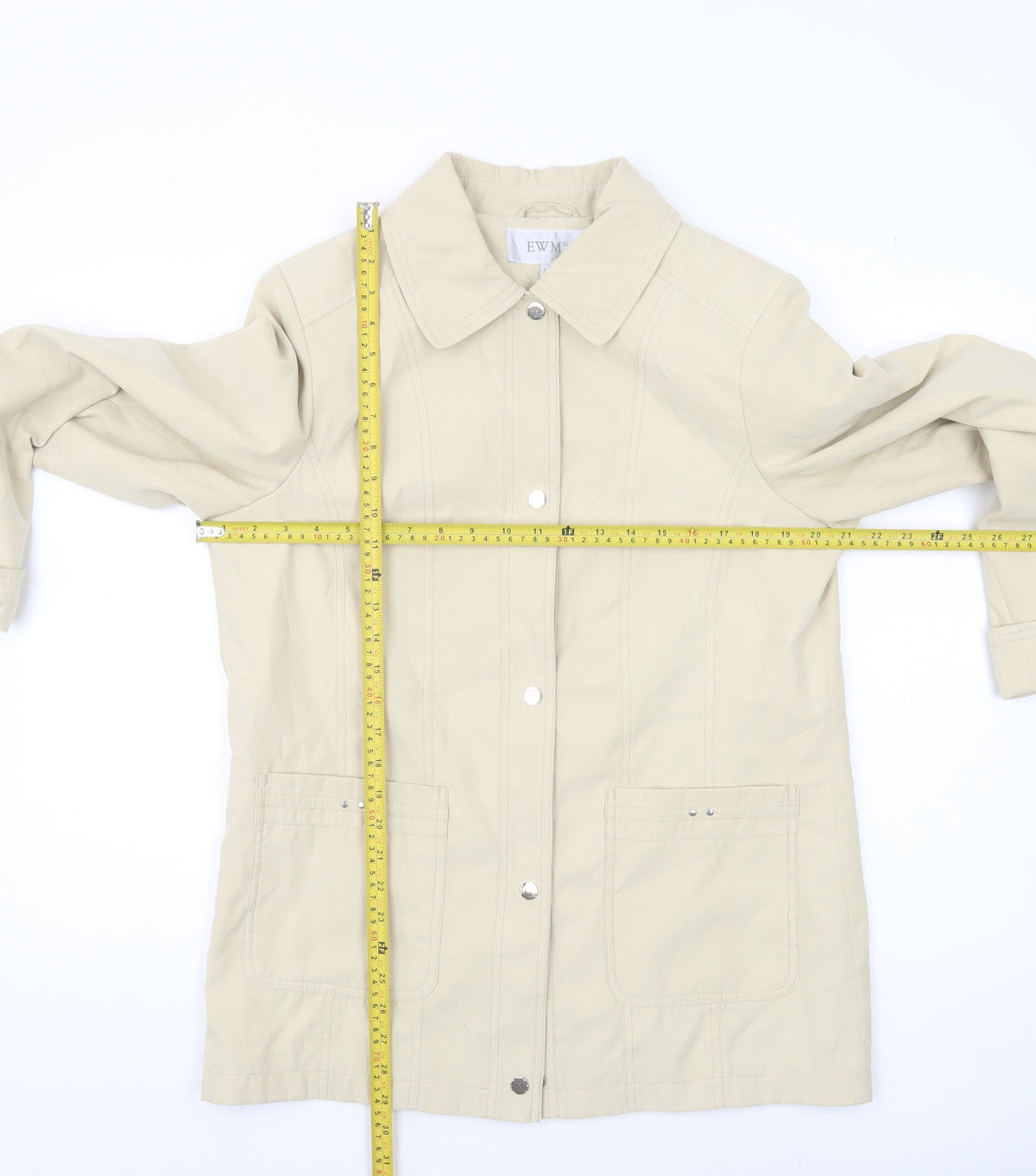 Womens UK Size 12 EWM Beige Basic Jacket