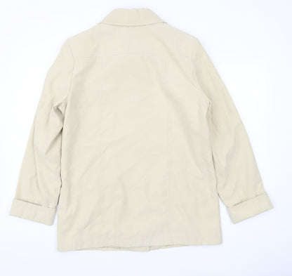 Womens UK Size 12 EWM Beige Basic Jacket