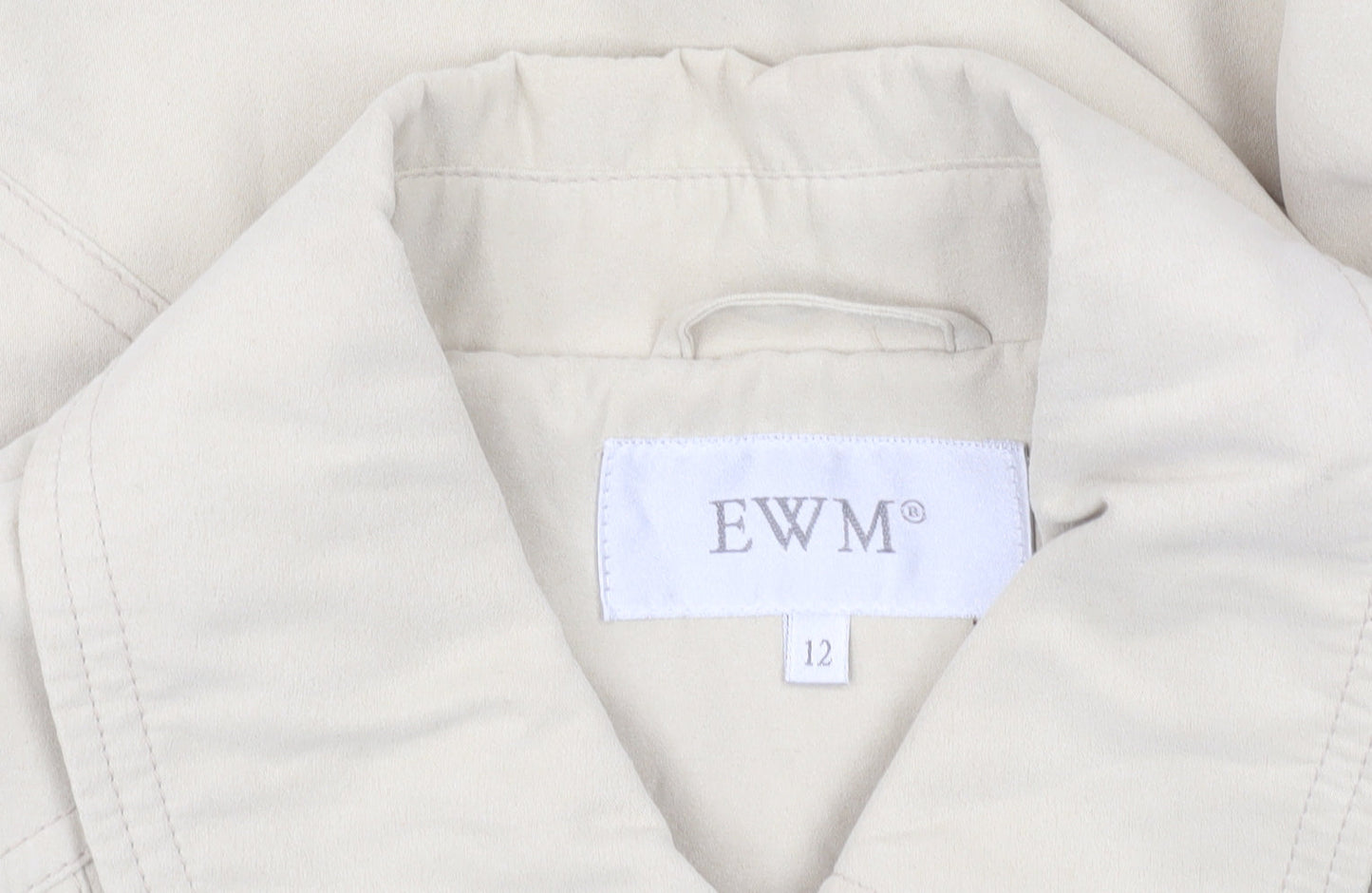 Womens UK Size 12 EWM Beige Basic Jacket
