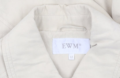 Womens UK Size 12 EWM Beige Basic Jacket