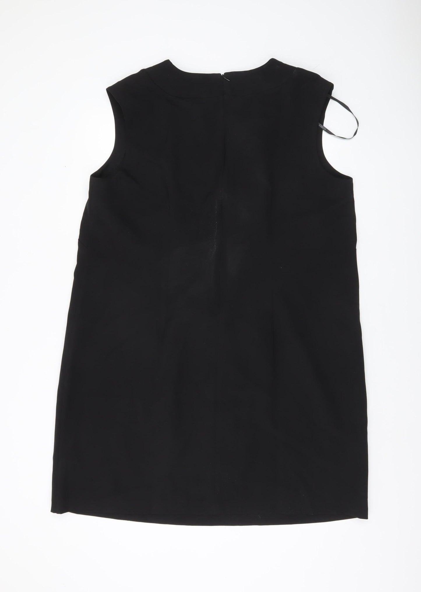 Eloquii Women’s Black Sheath Dress Size 16 V-Neck Sleeveless