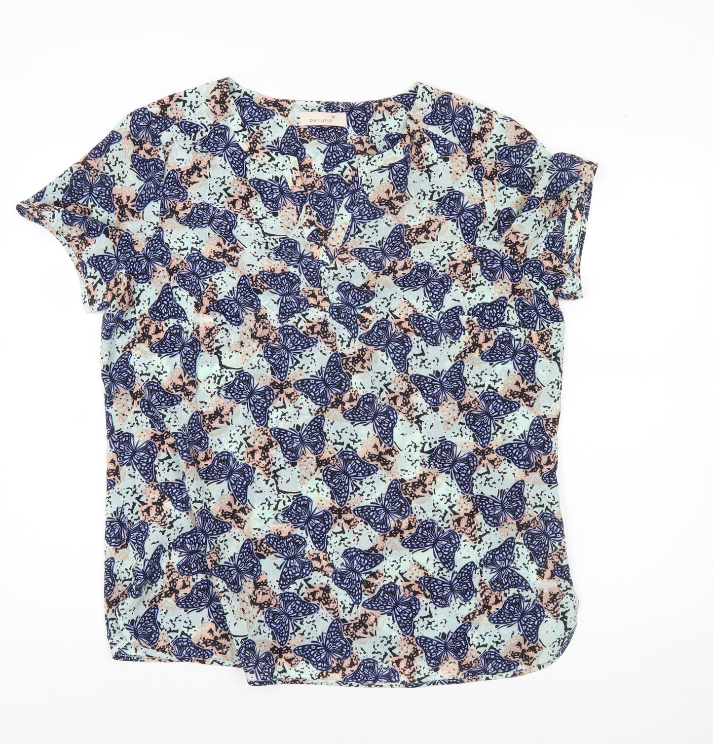 Womens UK Size 16 Marks and Spencer Multicoloured Basic Blouse