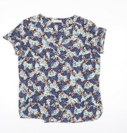 Womens UK Size 16 Marks and Spencer Multicoloured Basic Blouse