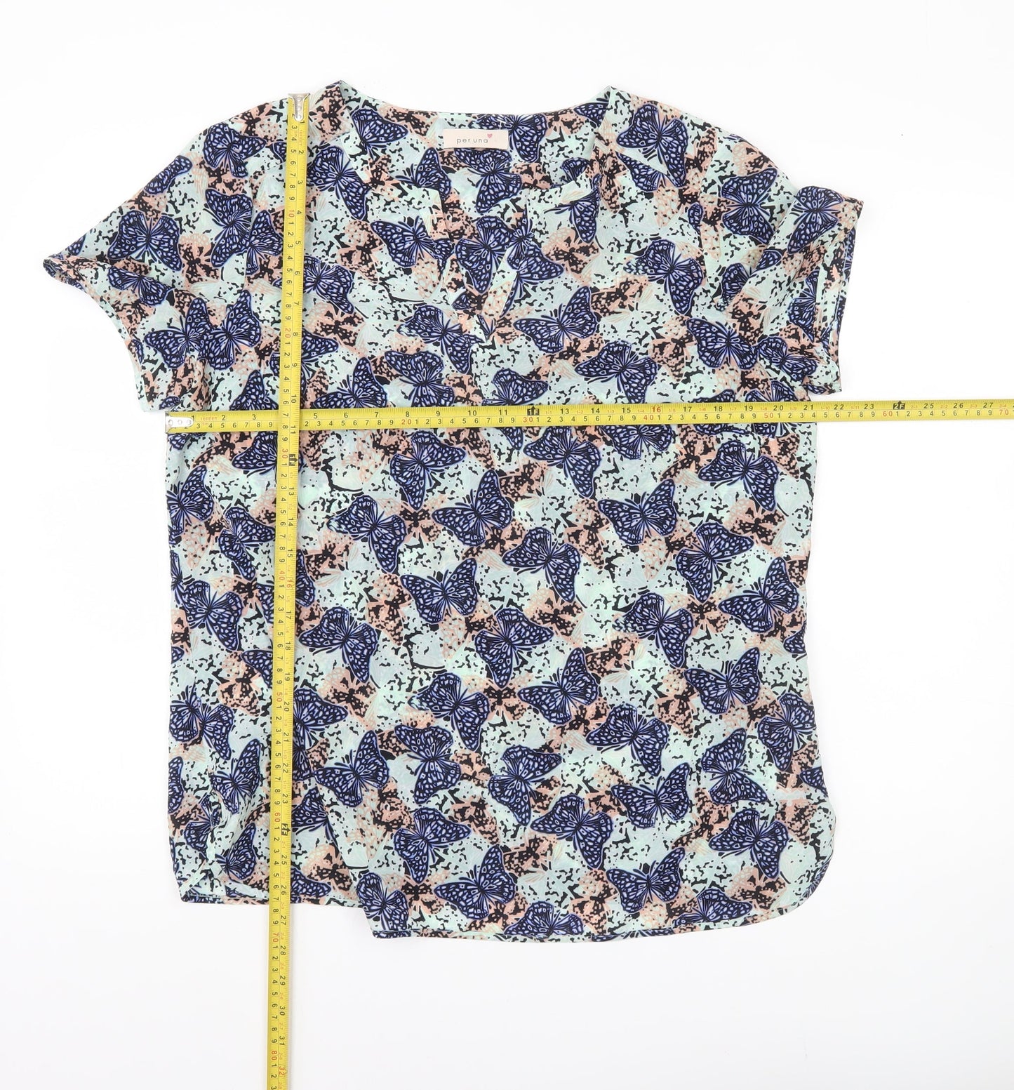 Womens UK Size 16 Marks and Spencer Multicoloured Basic Blouse