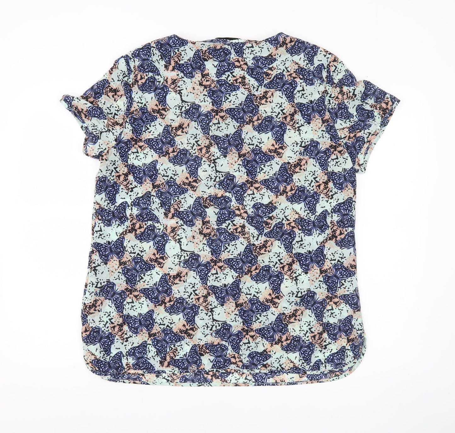 Womens UK Size 16 Marks and Spencer Multicoloured Basic Blouse
