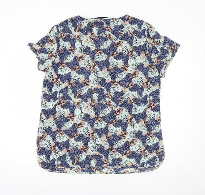 Womens UK Size 16 Marks and Spencer Multicoloured Basic Blouse