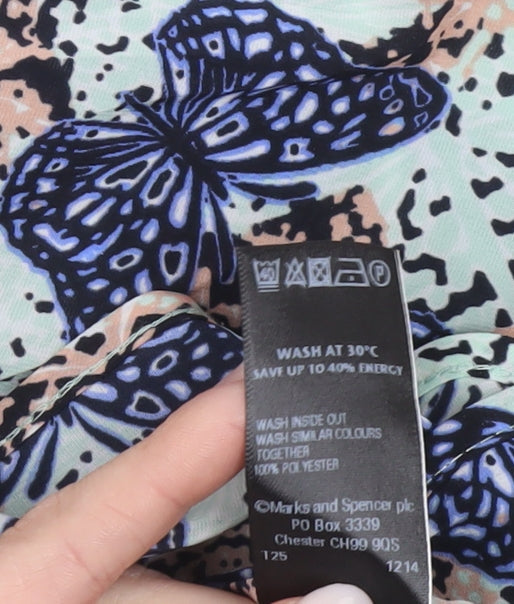 Womens UK Size 16 Marks and Spencer Multicoloured Basic Blouse