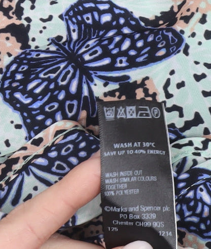 Womens UK Size 16 Marks and Spencer Multicoloured Basic Blouse