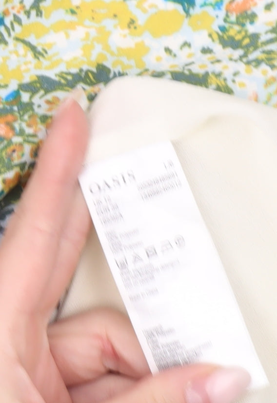 Oasis Women’s Multicoloured Floral Fit & Flare Dress Size 12